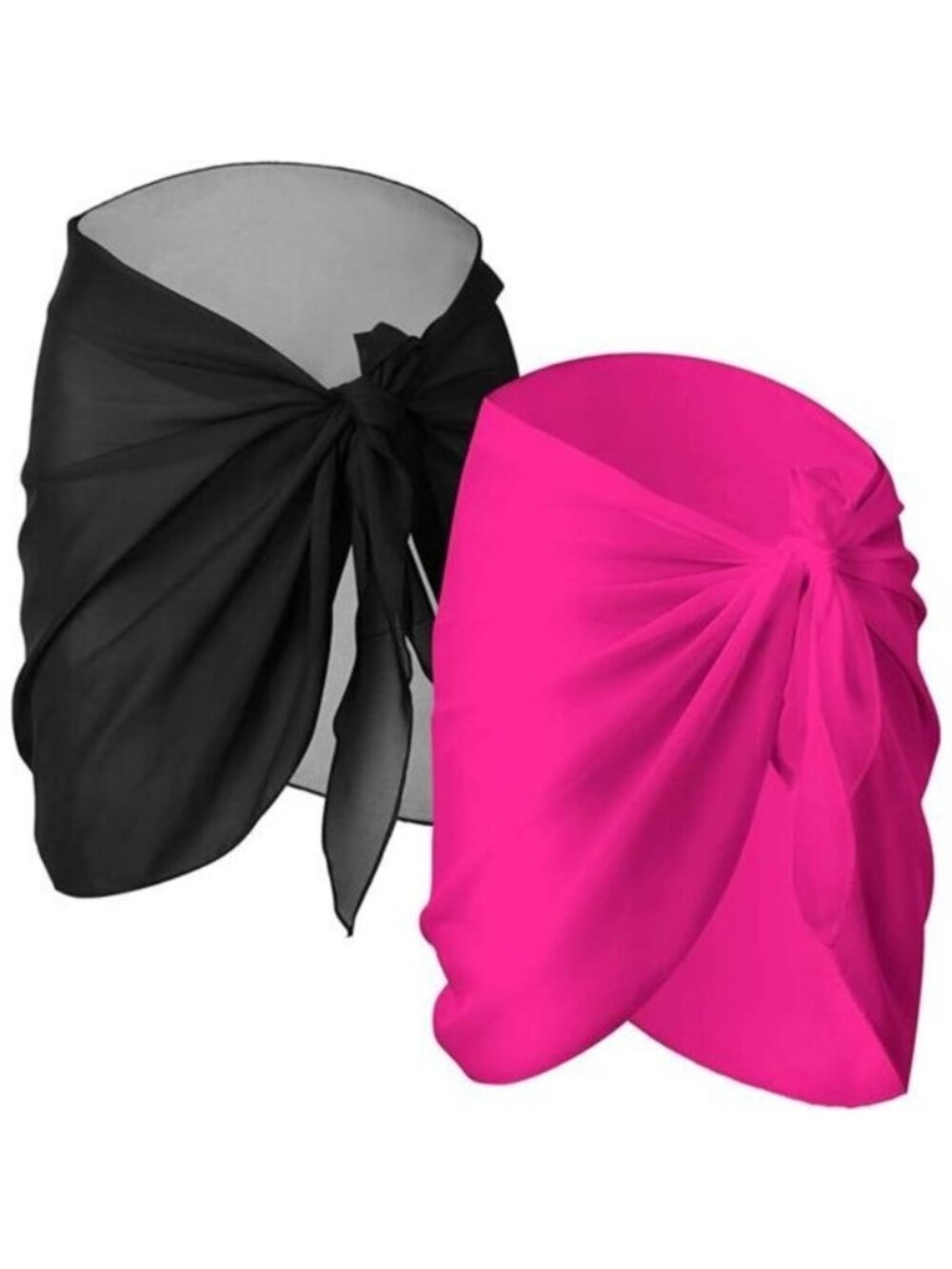 2 Pieces Sarong Coverups for Women Bathing Suit Wrap